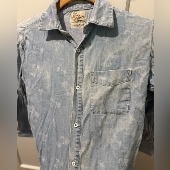 Lucky Brand Blue Casual Button Down Shirt - Picture 1 of 3